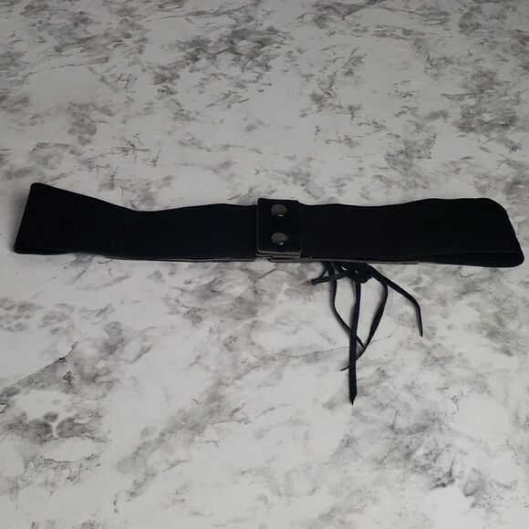 Black Faux Suede Bohemian Style Belt‎ main image 6